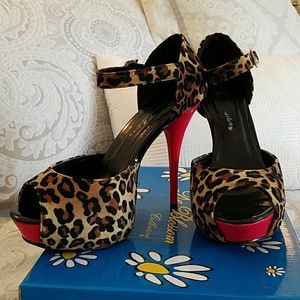 Leopard & Red Heels